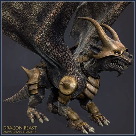 3d Model Dragon Beast Cgtrader