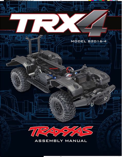 Traxxas Trx 4 Assembly Manual Pdf Download Manualslib