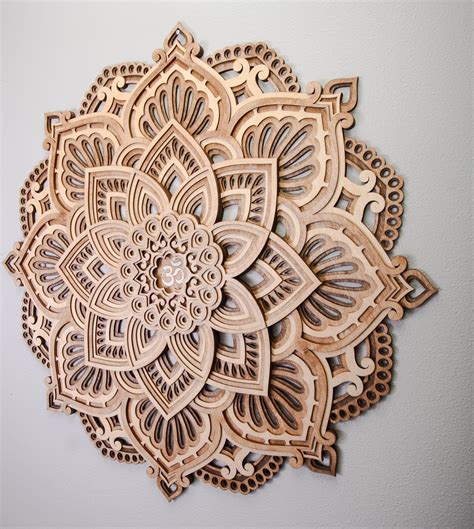 Wood Mandala Wall Art Housewarming T For Her For Him Decor Round