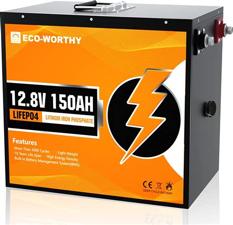 Eco Worthy 12v 150ah Lithium Battery Safer Metal Shell