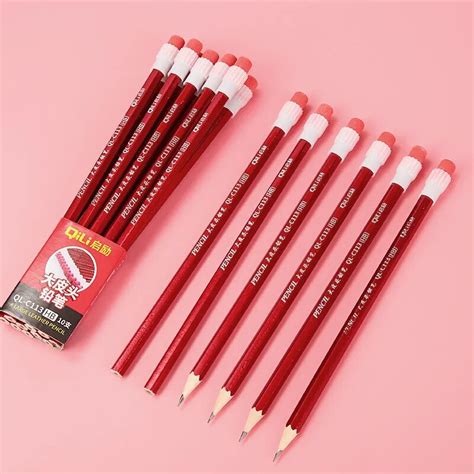 10 Pcs Pencils Wooden Quality Bulk Pencil Student School Supplies