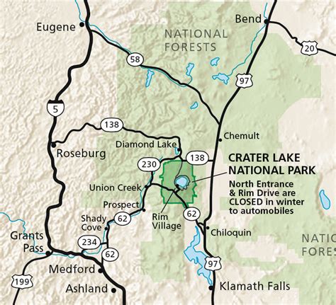 Maps Crater Lake National Park Us National Park Service
