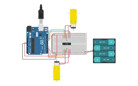 Circuit Design Copy Of Exploded L293d Dc Motor Control Tinkercad