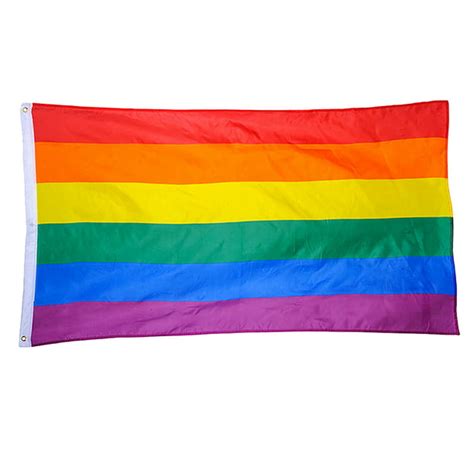 polyester rainbow flag large lgbt pride flag outdoor banner 60 90cm