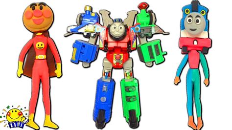 アンパンマン おもちゃ きかんしゃトーマスが変形合体ロボに ...