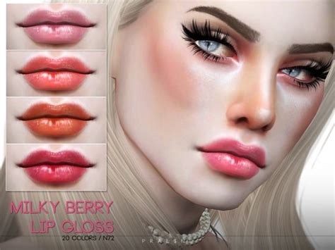 Pralinesims Milky Berry Lip Gloss N72 Berry Lip Gloss Berry Lips