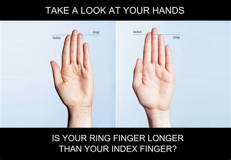 Take A Look At Your Hands Is Your Ring Finger Longer Than Your Index