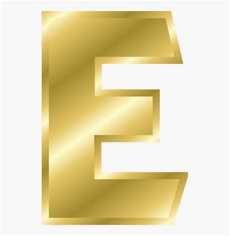 Effect Letters Alphabet Gold Letter E Gold Png Transparent Png Kindpng