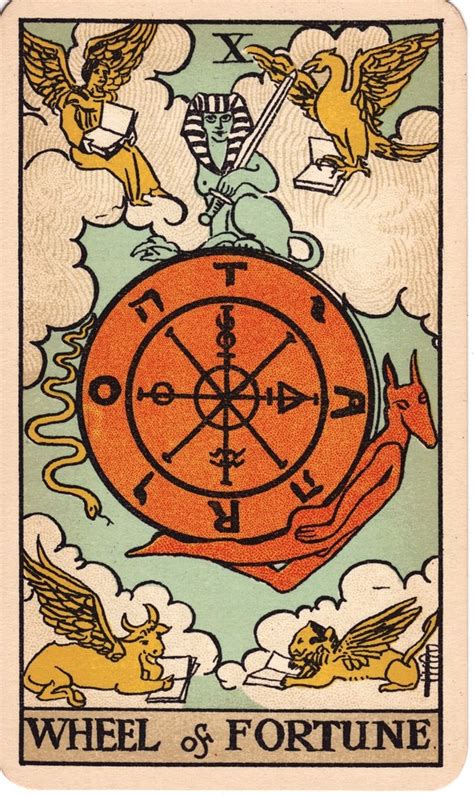 Tarot Card Meanings Wheel Of Fortune