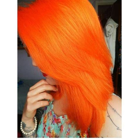 Bright Orange Dyed Color Hair Colour Colored Orange Hair Dye Hair Color Brands Hair Color