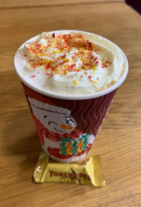 FOODSTUFF FINDS Christmas Toblerone Latte Costa By Cinabar