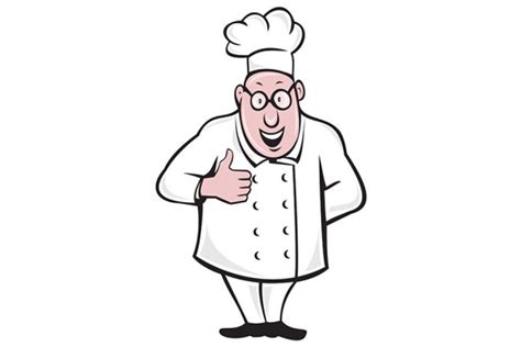 Chef Cook Baker Head Scarf Cartoon Pre Designed Illustrator Graphics
