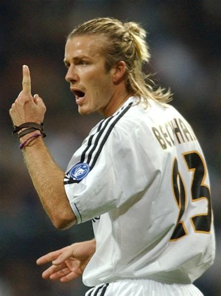 Beckham's hair is also seriously stylish and an inspiration to many other men. Hot famous men with long hair | Long hair styles men, Long ...