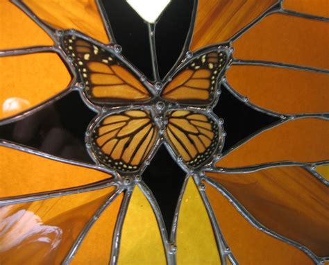 Monarch Butterfly Stained Glass