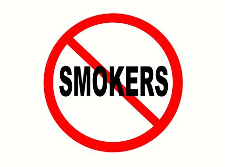 No Smokers Design Mini Sign Decal Etsy