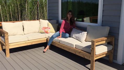 How To Build A 2x4 Outdoor Sectional Tutorial Youtube Diy Outdoor
