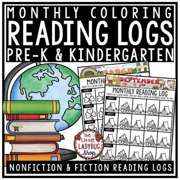 Here's how to get started and apply Homework Reading Logs - Kindergarten, 1st Grade, Pre-K and Preschool - The Little Ladybug Shop