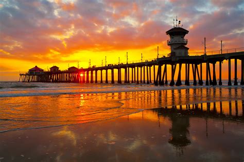 Orange County Piers California Beaches