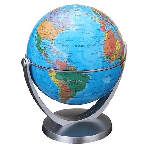 360 Degree Rotating 12cm Home Office Table Desktop Decor Globes Earth