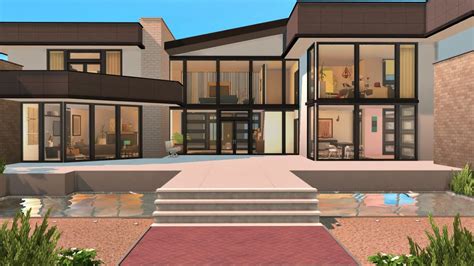Base Game Modern House No Cc Stop Motion The Sims 4 Youtube