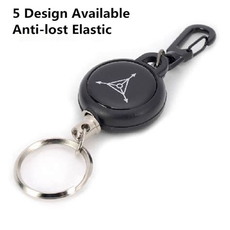 Tad High Resilience Telescopic Wire Rope Key Ring Anti Lost Anti Theft