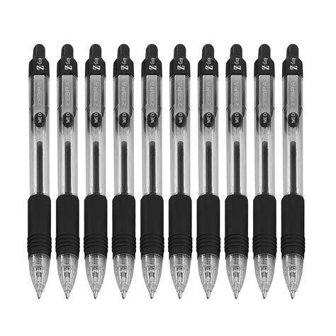 Zebra Z Grip Ballpoint Pens Retractable Click Pens Black Etsy Uk