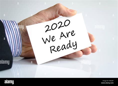 2020 We Are Ready Text Concept Stock Photo Alamy