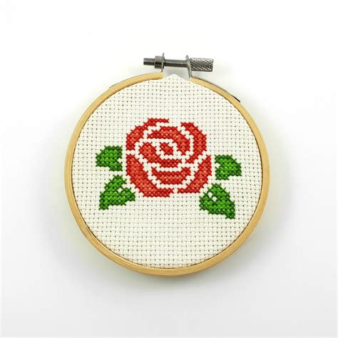 Rose Cross Stitch Ringcat Design Cross Stitch Rose Rose Cross