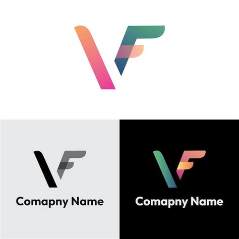 Premium Vector Letter Vf Modern Stylish Logo Design