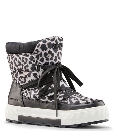 cougar wink waterproof leopard print platform cold weather boots dillard s