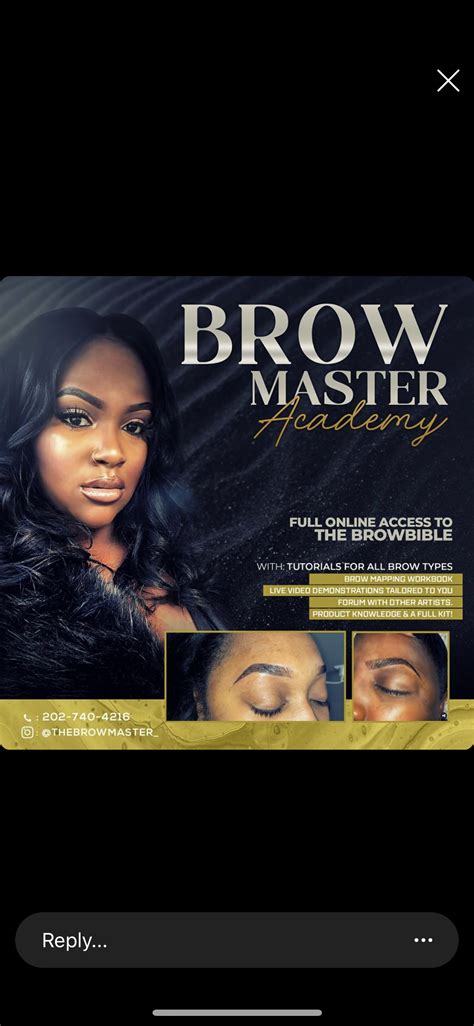 The Brow Master At The Masters Of Beauty Salon Online Eyebrow Course