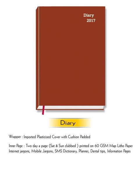 Diamond Diary D 202 Diary Planner 2018 Vivid Print India Get