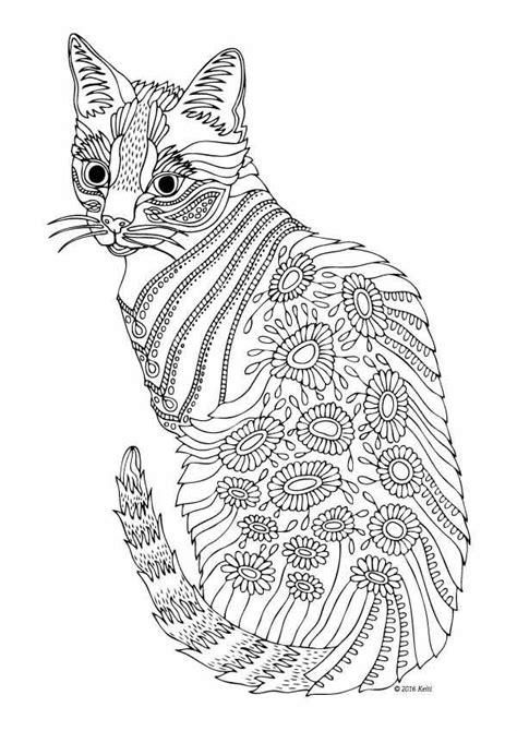 Return to animal coloring pages. Cat Coloring Pages For Adults - Part 6