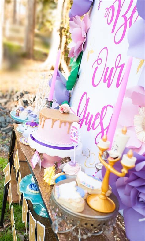 Karas Party Ideas Beauty And The Beast Garden Party