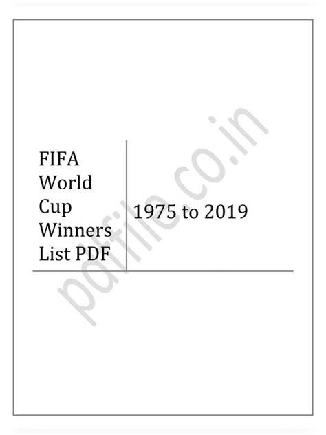 fifa world cup winners list result from to pdf hot sex picture