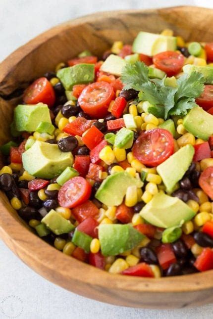 Black Bean Corn Avocado Salad Noshtastic