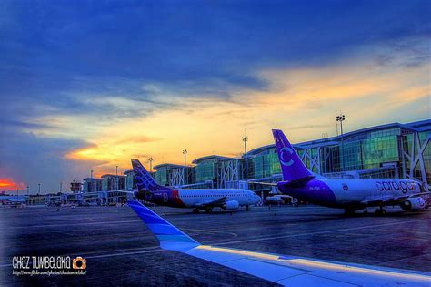Sunset Sepinggan International Airport Balikpapan East Borneo