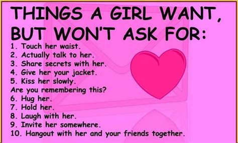 Things A Girl Want But Wont Ask For Love Quotes For Her Love Quotes