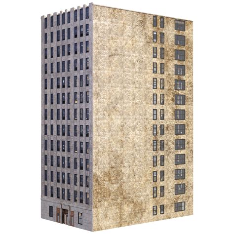 3d Model New York Building Vr Ar Low Poly Cgtrader