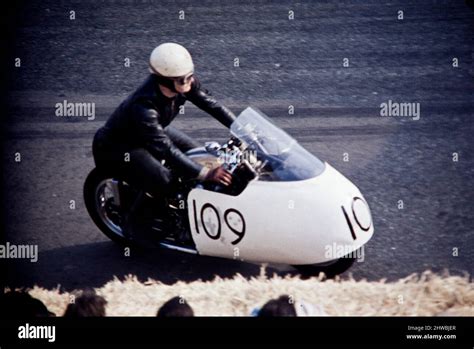 Motor Sidecar Racing Circuit And Motorcycle Racing Circa 1960 United