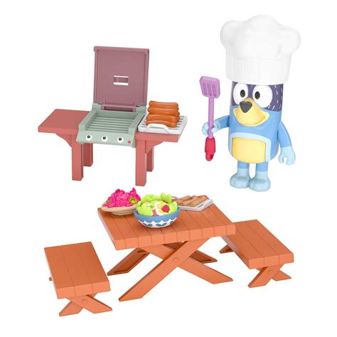 Bluey Dad Bandits Backyard Bbq Play Set Official Collectable 25 Inch