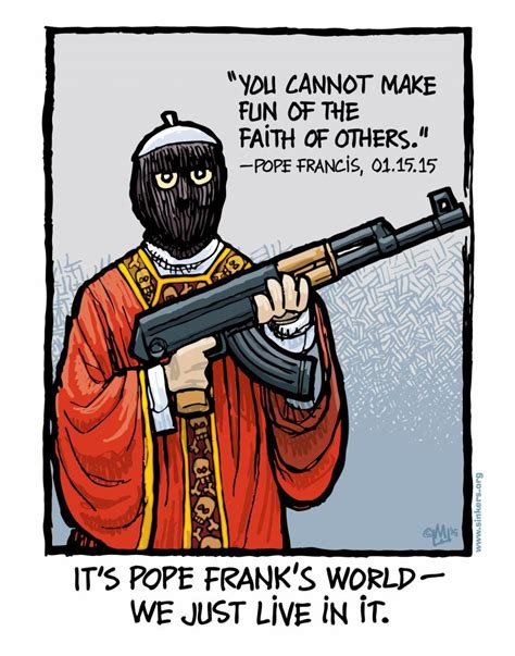 Its Pope Franks World We Just Live In It Cartoon Movement