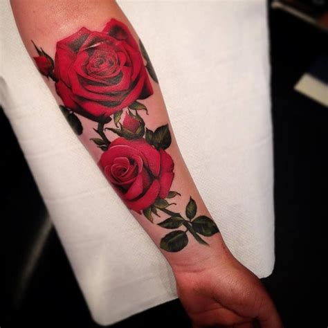 Red Rose Tattoos On Side Greg S More Feminine Side Black Heart Rose Tattoos For Women