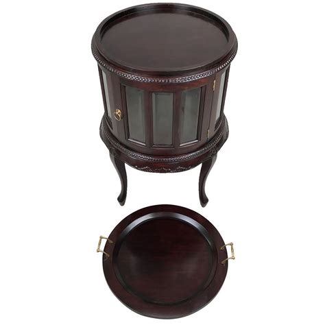 Solid Mahogany Wood Tea Table Round Turendav Australia Antique