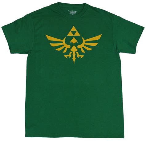 Nintendo Legend Of Zelda Mens T Shirt Solid Winged Triforce Yellow