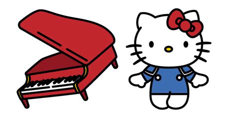 Hello Kitty And Piano Cursor Custom Cursor In 2021 Custom Cursor