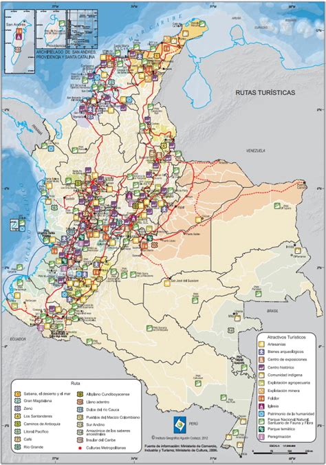 Mapa Para Imprimir De Colombia Mapa Turístico De Colombia Igac Mapas