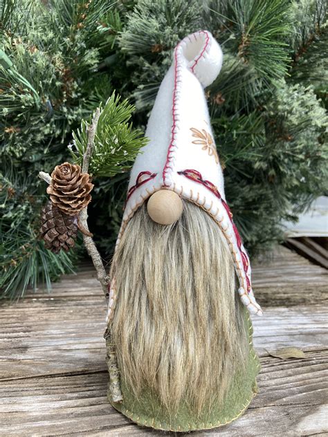 Pinecone Gnome Forest Gnome Holiday Decor Rustic Etsy