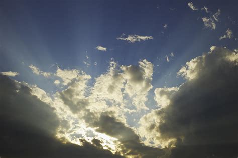 Dramatic Sunbeams And Storm Clouds Maine Fine Art Print Photograph By