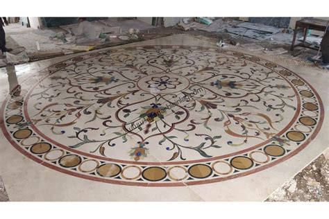 Marble Inlay Flooring Call 91 9680826540 Pietra Dura Flooring